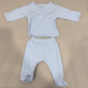 Kissy Kissy Striped Baby Boy Footed Set